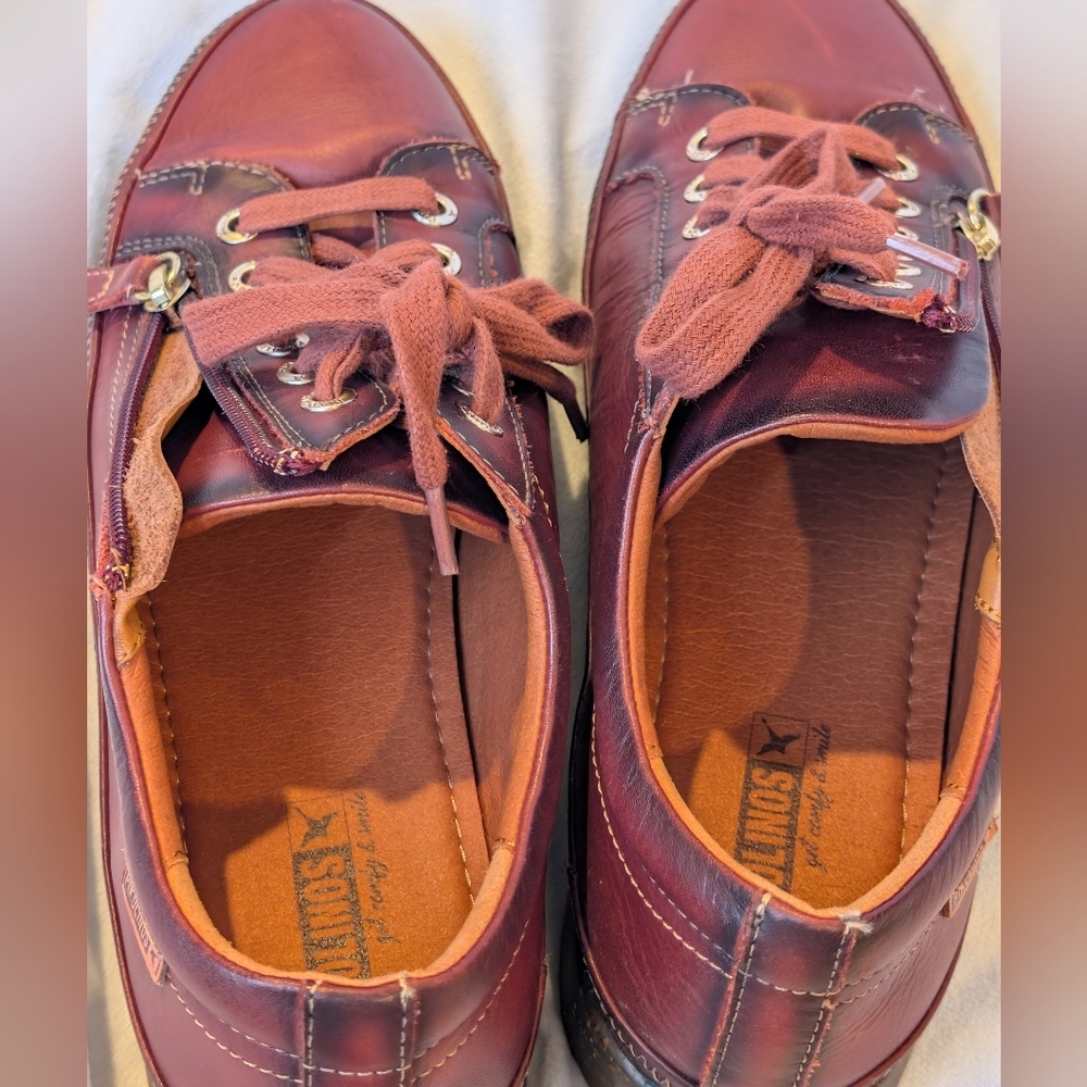 Pikolinos Mallorca Sneaker Size 40 Maroon/Burgundy - Picture 8 of 15